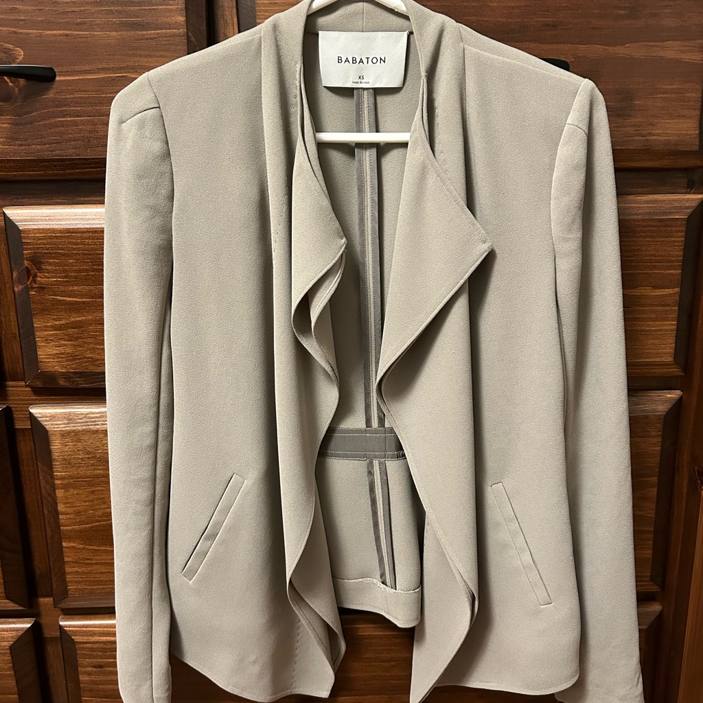 Babaton Drape Front Jacket